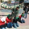 “Israeli Apartheid Week” in May 2010 on the University of California, Los Angeles (UCLA) campus. Photo: AMCHA Initiative. 